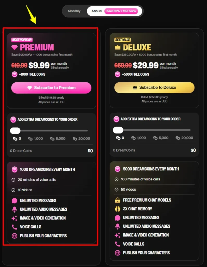 OurDream AI Review 2026: I Did the Real Dreamcoin Maths 3 Ourdream AI Dreamcoin costs