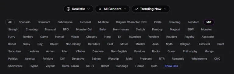 GrilfriendGPT tag list