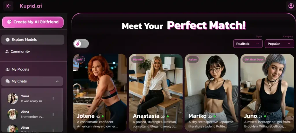 7 Best AI Sexting Bots in 2026: Which Ones Survive Message 50? 6 Kupid AI Homepage