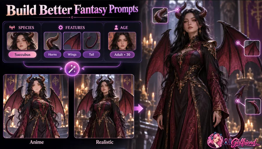 Best Monster Girl & Succubus AI Chat 2026: 8 Picks 14 AI prompt tips for generating fantasy monster girls