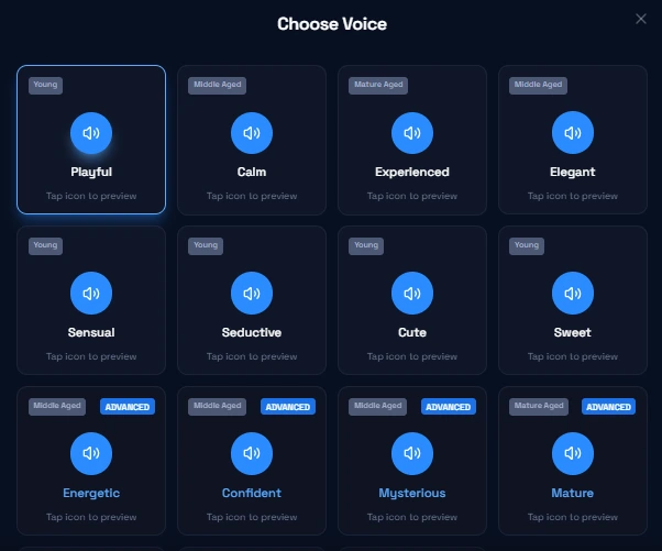 Darlink AI Review 2026: Plans, Memory, NSFW and Real Costs 7 Darlink AI voice options