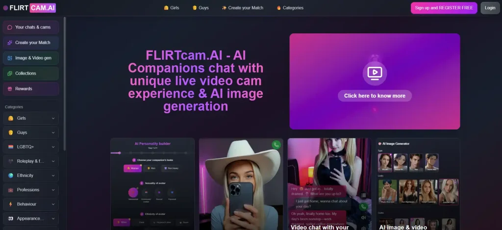 AI Cam Girls: Candy Cams vs FlirtCam vs GoLove vs Lovescape 5 FlirtCam AI