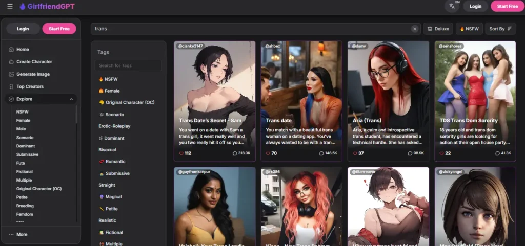 8 Best Trans AI Girlfriend Apps With Chat, Pics and Video 8 GirlfriendGPT Trans