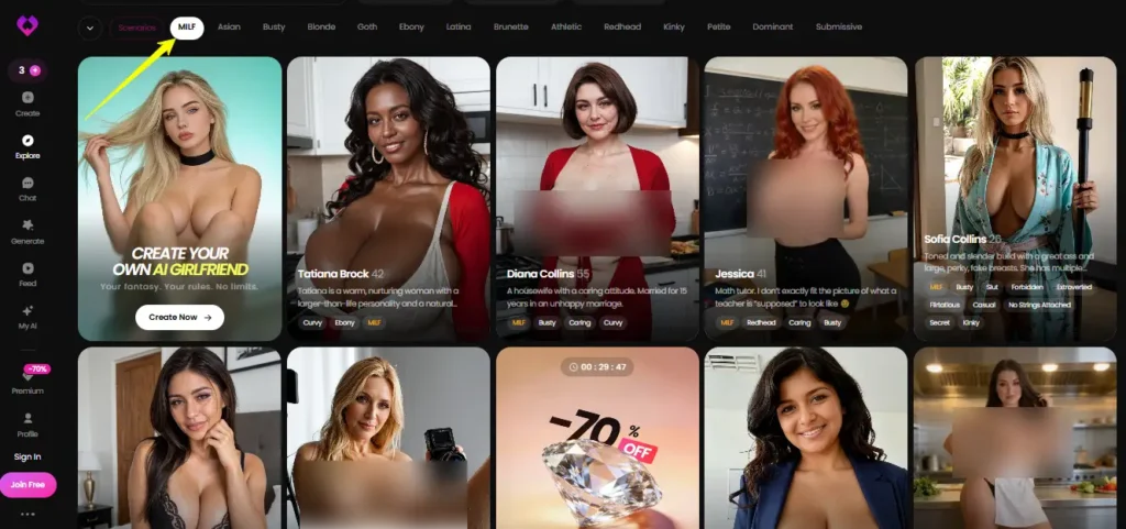 10 Best MILF AI Girlfriends and Generators That Look Their Age 9 GoLove AI MILF Characters