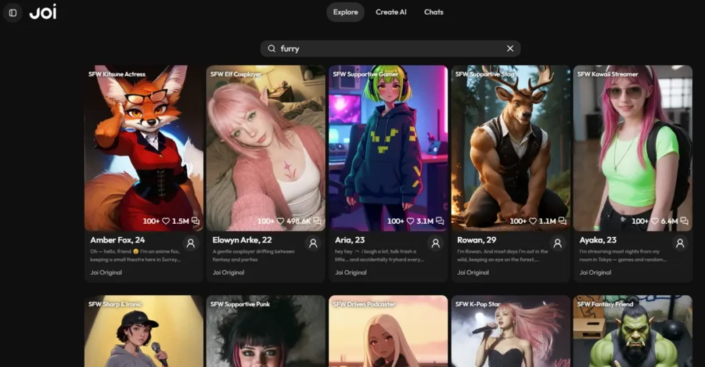 Best Furry AI Chat Apps and Yiff Generators Get Wild 6 JOI AI Furry Characters