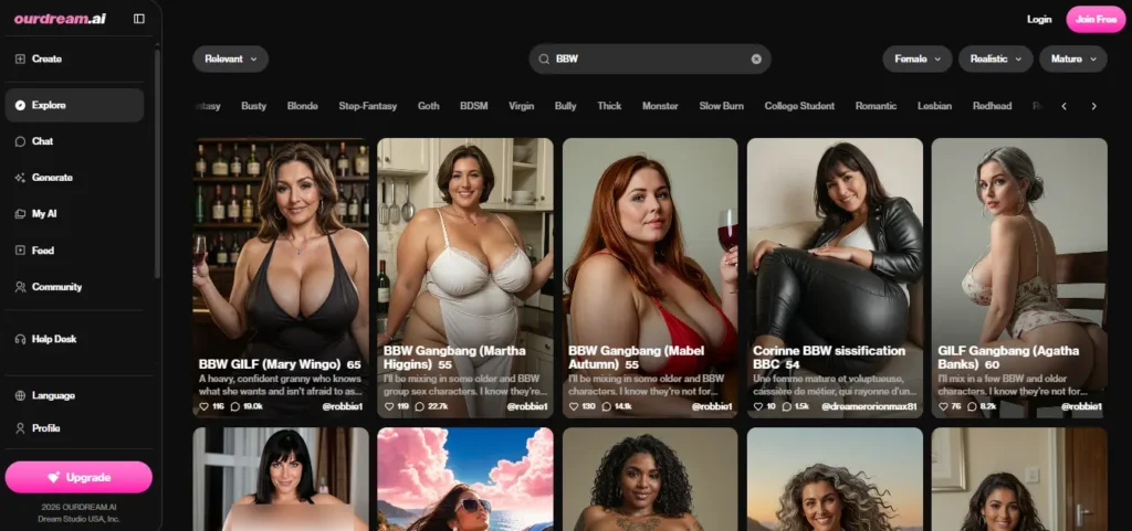 Best BBW AI Generators & Chat 2026: 9 Curvy Picks 7 OurDream AI BBW Characters