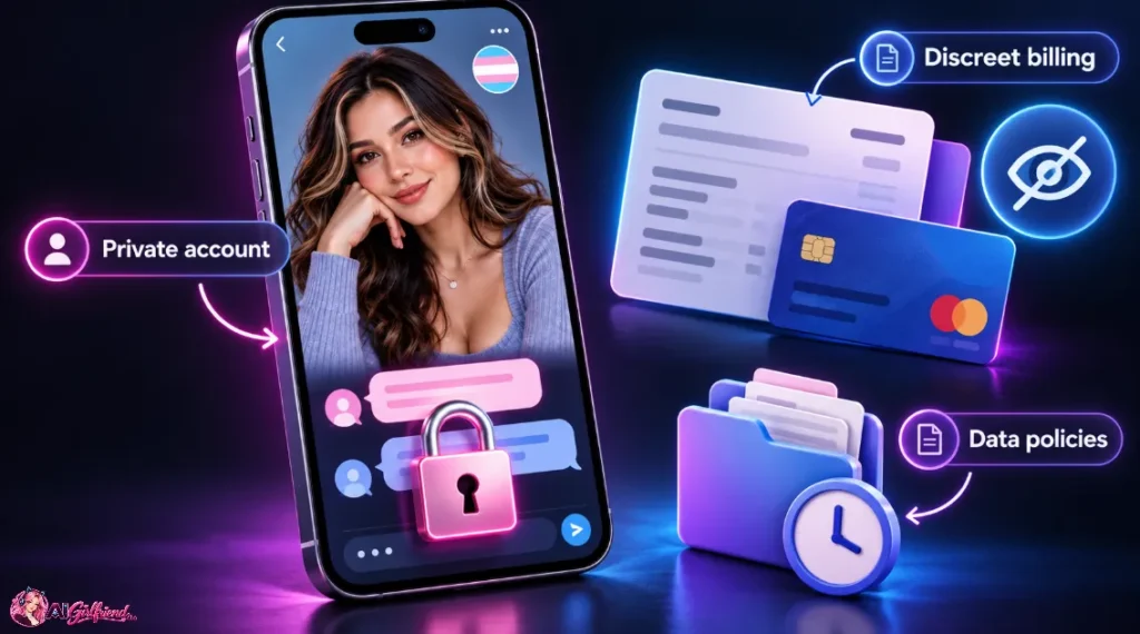 8 Best Trans AI Girlfriend Apps With Chat, Pics and Video 12 Privacy of a trans AI girlfriend app