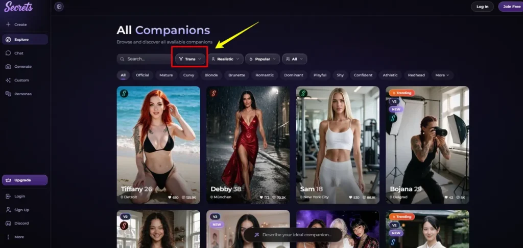 8 Best Trans AI Girlfriend Apps With Chat, Pics and Video 4 Secrets AI Trans Girlfriends
