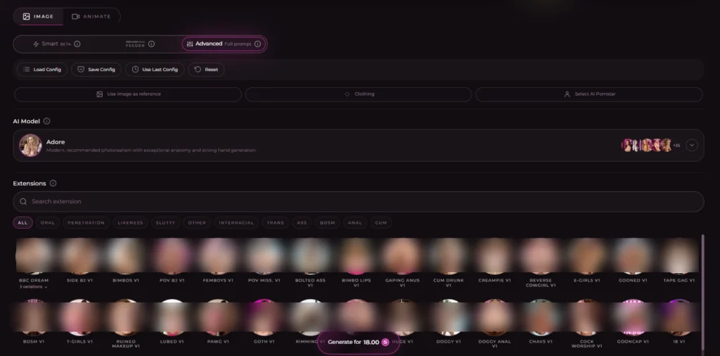 Seduced AI Review 2026: 30+ Porn Models but Is It Worth It? 8 Seduced Advanced Mode model settings