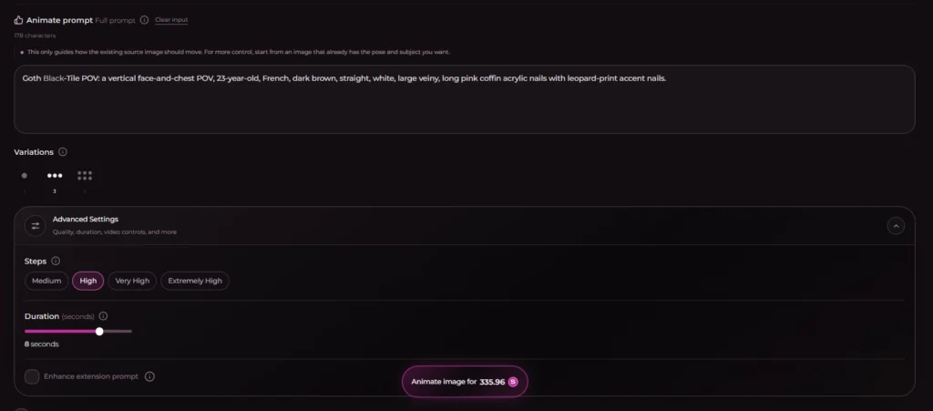Seduced AI Review 2026: 30+ Porn Models but Is It Worth It? 11 Seduced Animate advanced video settings