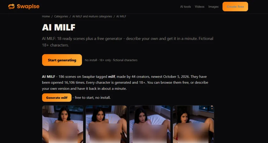 10 Best MILF AI Girlfriends and Generators That Look Their Age 13 Swaplse AI MILF Generator